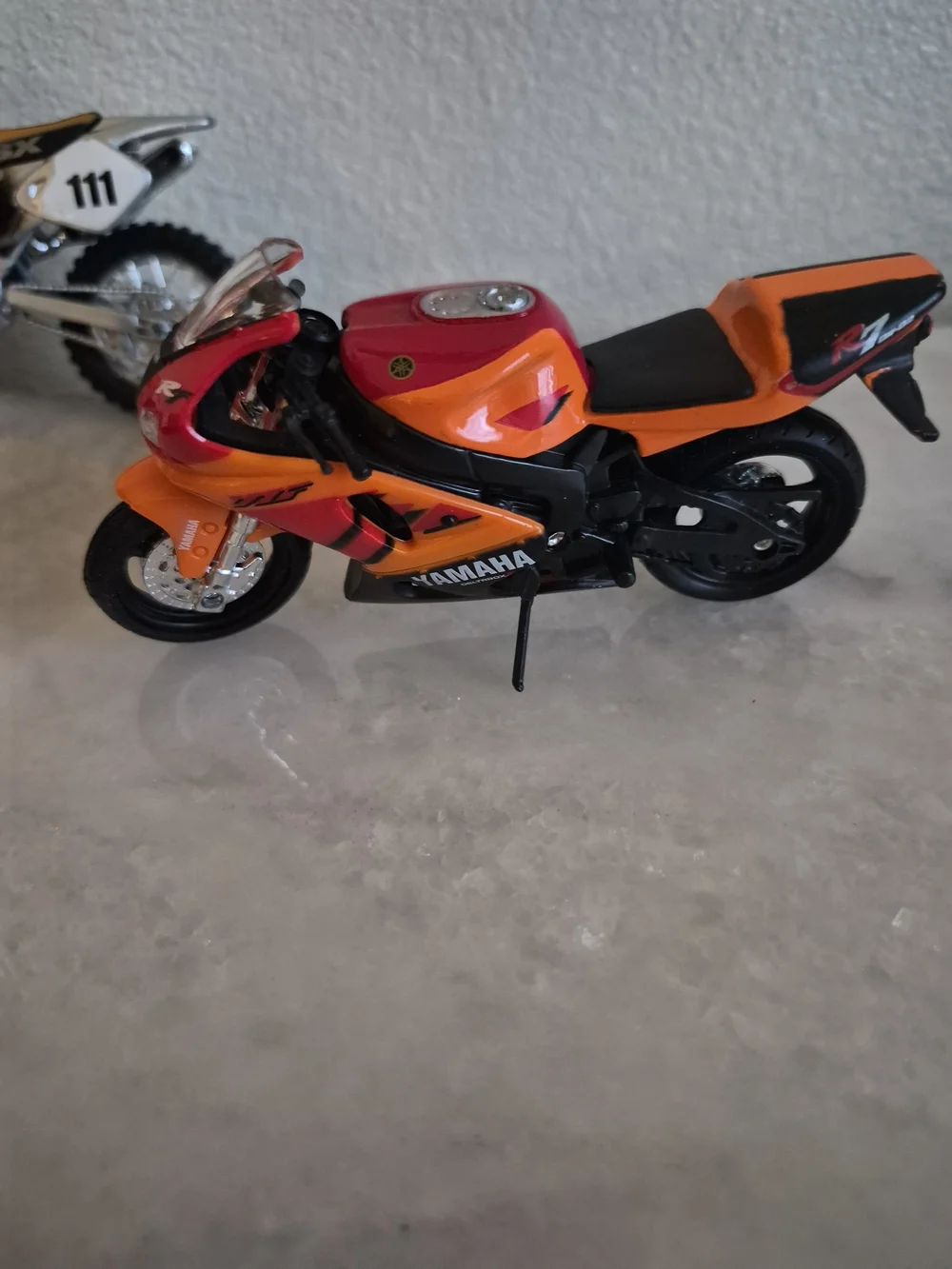 Honda KTM Yamaha Diecast Toy Motorcycles Lot, Multicolor, SX 520 Model